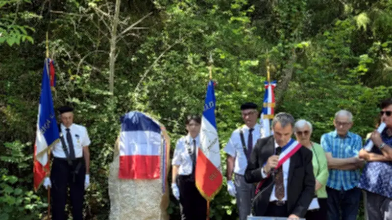 Inauguration de la stèle du Maquis de La Prade à Saint-Rome-de-Cernon