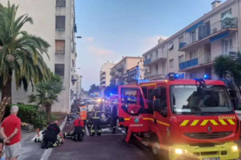 Incendie dans les garages d'un immeuble à Cannes-la-Bocca