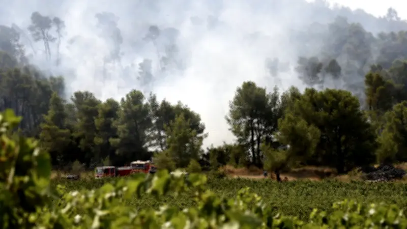 Incendies : Gard et Hérault en jaune, Aude et P.-O. en orange
