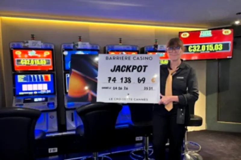 Jackpot record de 74 138 euros au Casino Barrière de Cannes