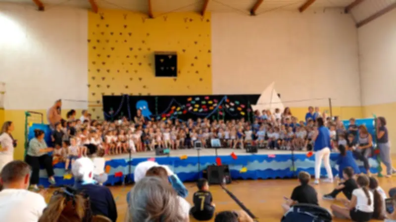 La chorale de la maternelle enchante le public à Magalas