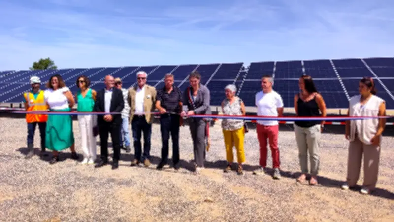 La Couvertoirade inaugure un parc solaire sur une ancienne friche de l'A75