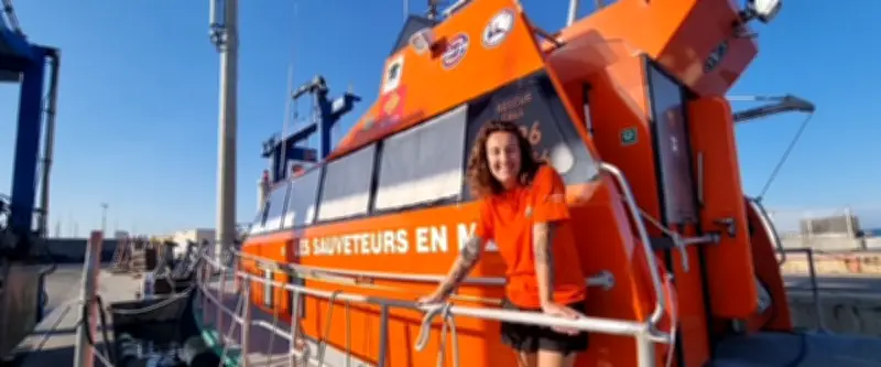 Léa Daubelcour, première femme équipière SNSM à Sète