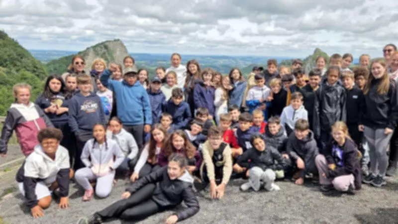 Les CM2 de Servian explorent les volcans d'Auvergne en classe découverte