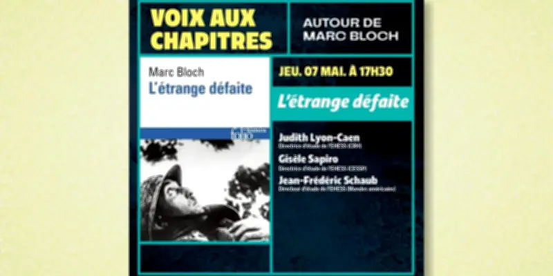 L'étrange défaite de Marc Bloch au cœur d'un colloque à l'EHESS