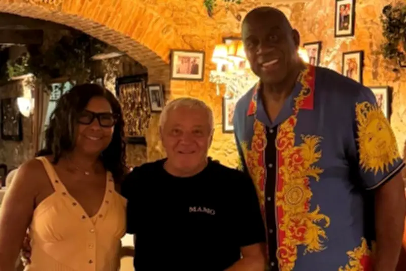Magic Johnson, Shaq et Carmelo Anthony en vacances à Antibes