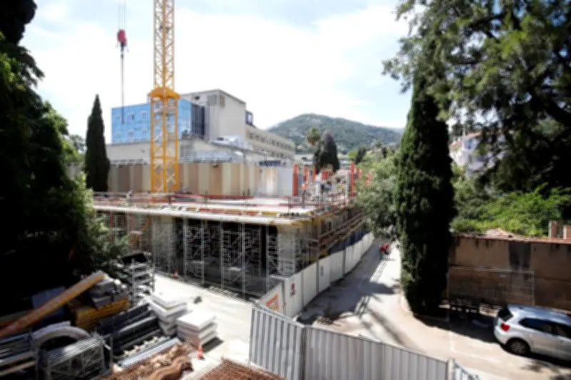 Menton : le chantier des urgences de l'hôpital La Palmosa en bonne voie