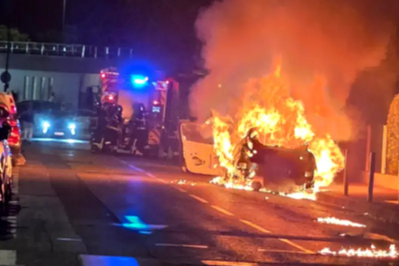Nice : incendie d'un utilitaire boulevard des Jardiniers, six pompiers mobilisés
