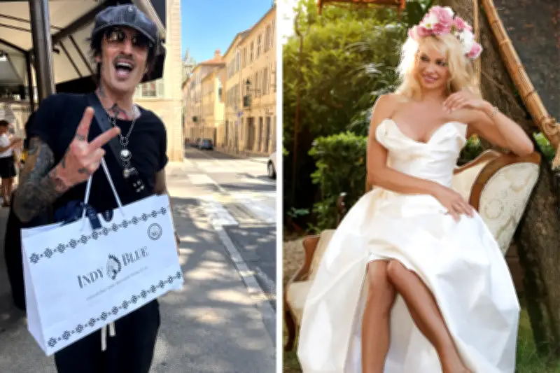 Pamela Anderson et Tommy Lee à Saint-Tropez pour le mariage de leur fils
