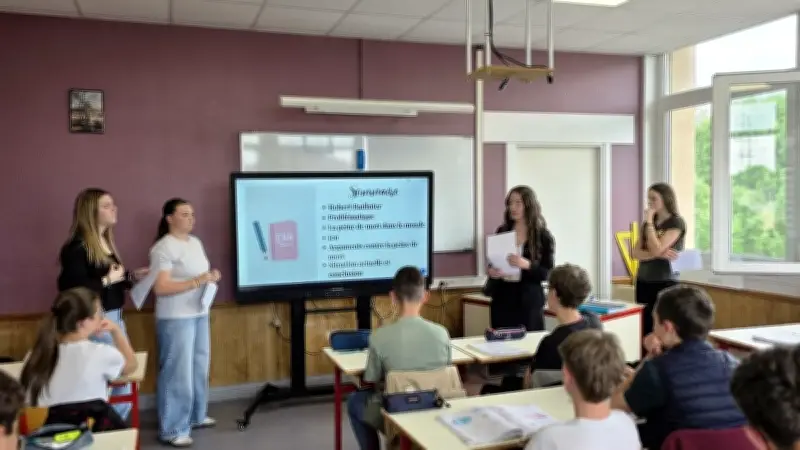 Peine de mort : des lycéennes sensibilisent des collégiens à Saint-Chély-d'Apcher