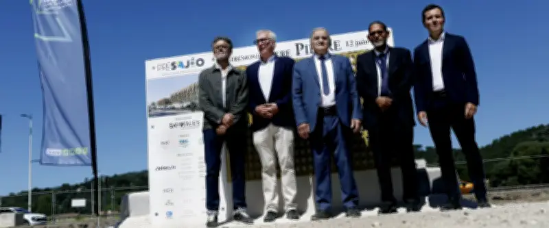Première pierre de Présajéo aux Prés Saint-Jean à Alès