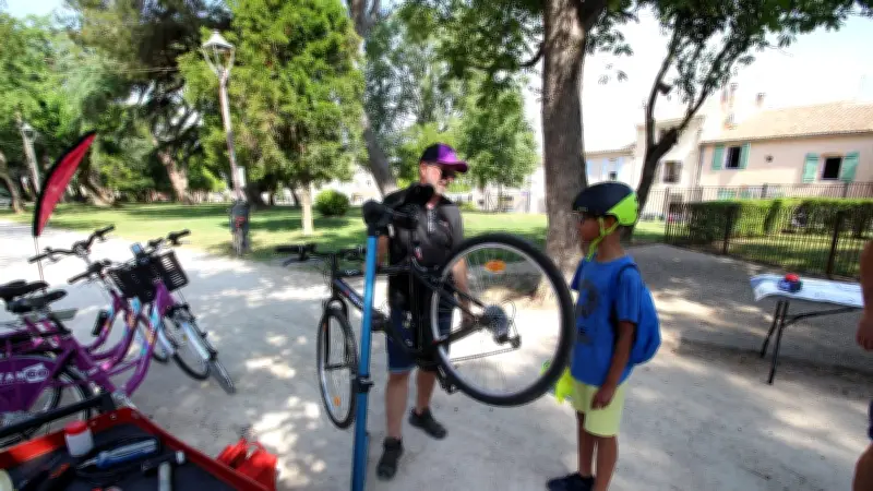 Promotion des mobilités douces au parc municipal de Bouillargues