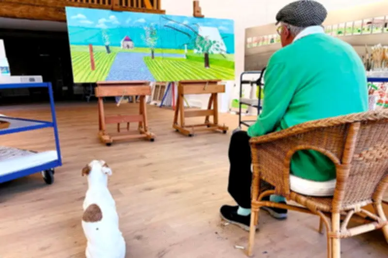 Rencontre avec David Hockney, le peintre du bonheur