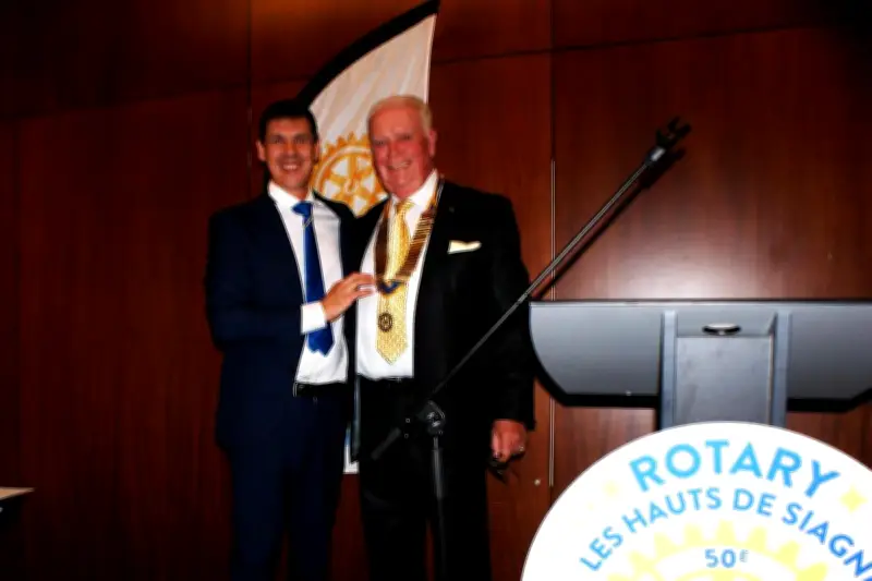 Rotary club Les Hauts de Siagne : Hugues Boursier prend la présidence pour le 50e anniversaire