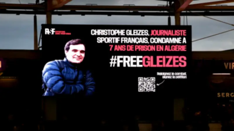 RSF réclame la libération du journaliste Christophe Gleizes, détenu un an en Algérie