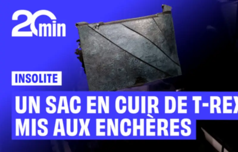 Sac à main en cuir de T-Rex vendu 300 000 € aux enchères à Paris