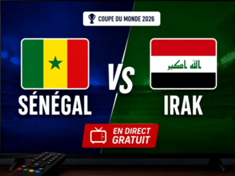 Sénégal-Irak en direct : chaînes pour voir le match gratuit
