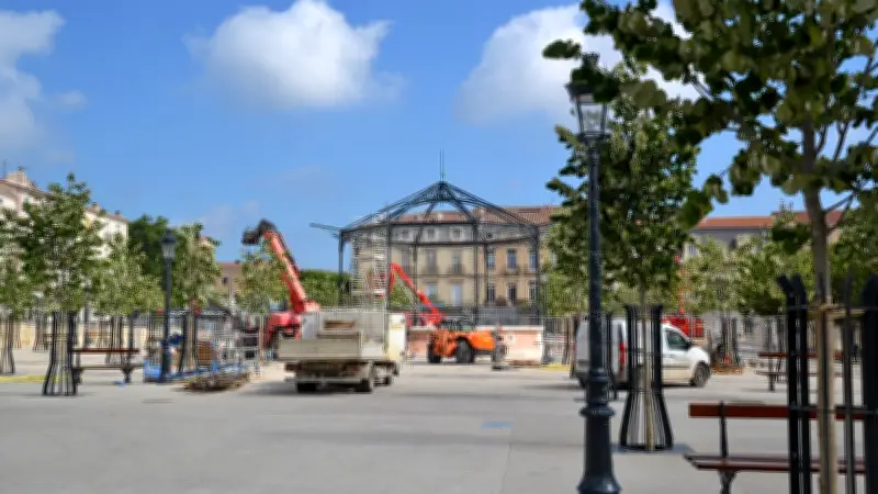Sète : le kiosque Franke retrouve son toit, une étape clé franchie