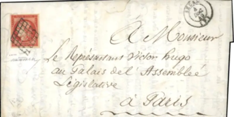 Timbre rare: lettre à Hugo à 150 000 €, île Maurice à 300 000 €