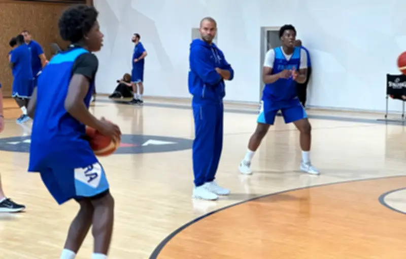 Tony Parker : premiers pas comme coach des U17 face aux États-Unis