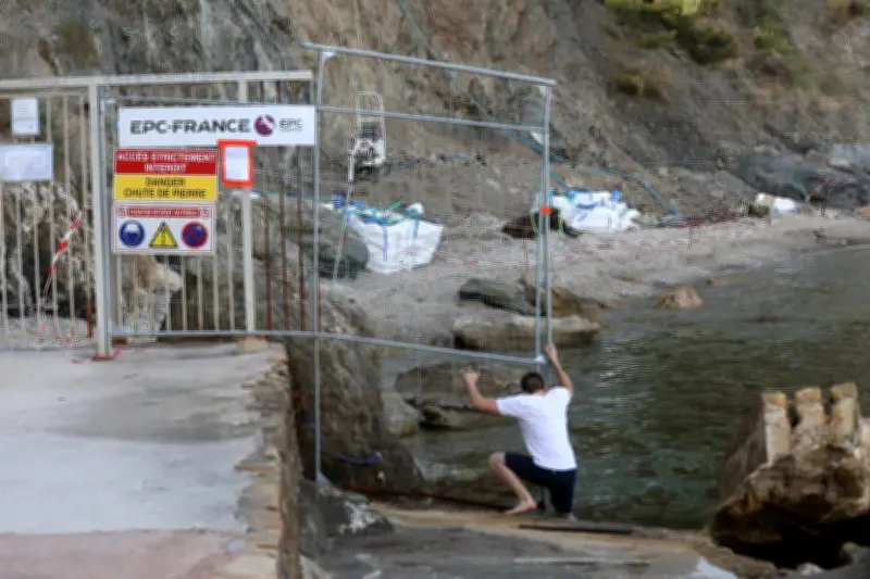 À Toulon, des baigneurs bravent l'interdiction de l'anse Méjean malgré les risques