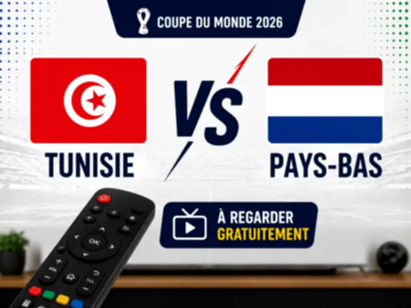 Tunisie-Pays-Bas : chaînes gratuites pour voir le match