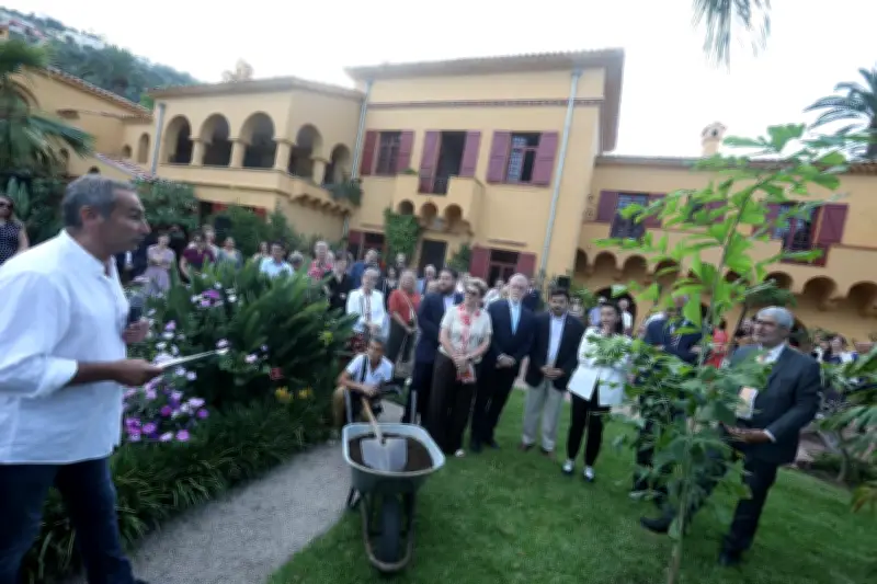 Un palmier australien planté à Menton pour les 150 ans du jardin Val Rahmeh