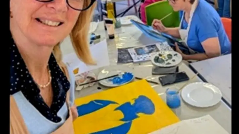 Vernissage de l'atelier peinture Temps Libre à Saint-Geniès-de-Malgoirès