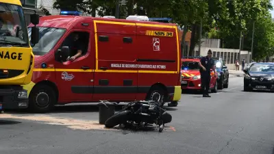 Accident grave près de Montpellier : une motarde évacuée en urgence absolue
