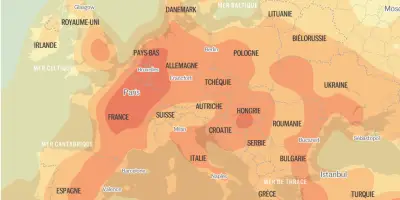 Carte interactive : la canicule en Europe en temps réel