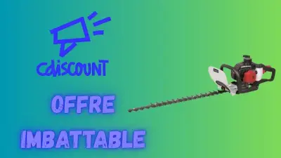 Cdiscount : offre choc sur le taille-haie thermique Scheppach à 109,99€
