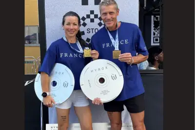 Couple antibois champion du monde Hyrox en Suède pour leur 2e compétition