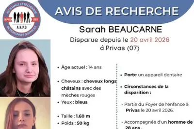 Disparition inquiétante de Sarah, 14 ans, en Ardèche depuis le 20 avril