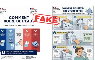 Fausses affiches gouvernementales sur l'eau : attention à la désinformation