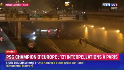 Images de la Porte Maillot : un premier choc, pas l'accident mortel