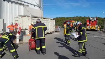 Incendie à Nant : 24 pompiers mobilisés pour un feu d'hydrocarbures