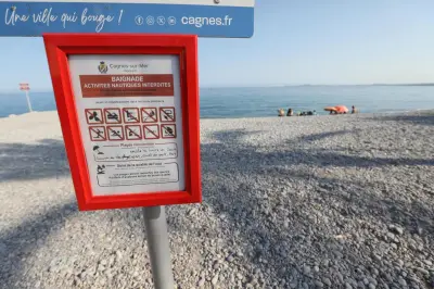 Plage du Grand large à Cagnes-sur-Mer : baignade de nouveau autorisée