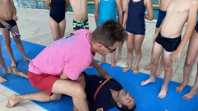 Prévention des noyades : pompiers mobilisés à la piscine Nemausa
