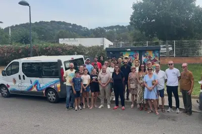Une fresque citoyenne réalisée par des jeunes métamorphose un transformateur Enedis à Pierrefeu-du-Var
