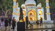 Béziers : les illuminations estivales de la place Jean-Jaurès lancées