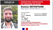 Damien, 37 ans, disparu depuis 5 jours dans une forêt du Doubs
