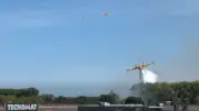 Feux de forêt dans l'Hérault : intervention des Canadair près de Béziers