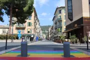 Nice : la rue Bonaparte repeinte aux couleurs arc-en-ciel pour les fiertés