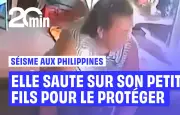 Philippines : une grand-mère protège son petit-fils lors du séisme