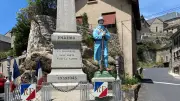 Vol de deux drapeaux au monument aux morts de Serverette