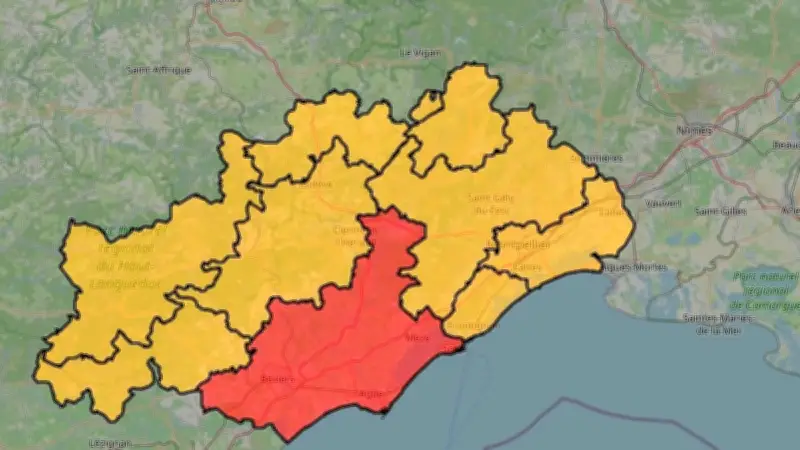 Alerte rouge feux de forêt dans l’ouest de l’Hérault ce samedi
