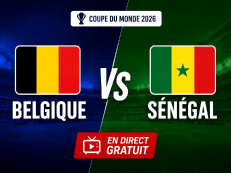 Belgique-Sénégal : chaînes TV gratuites pour voir le match