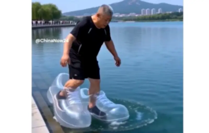 Des chaussures pour marcher sur l'eau ? C'est un fake généré par IA