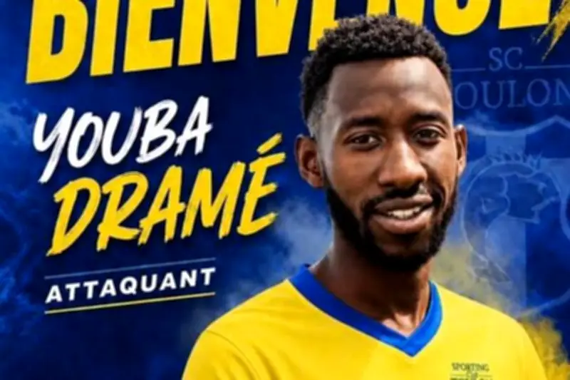 Foot : Youba Dramé, meilleur buteur du groupe Sud, signe au Sporting Toulon