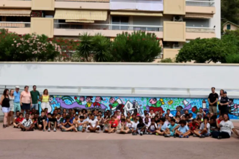 Fresque géante à Nice : les élèves d'Aimé-Césaire célèbrent la nature